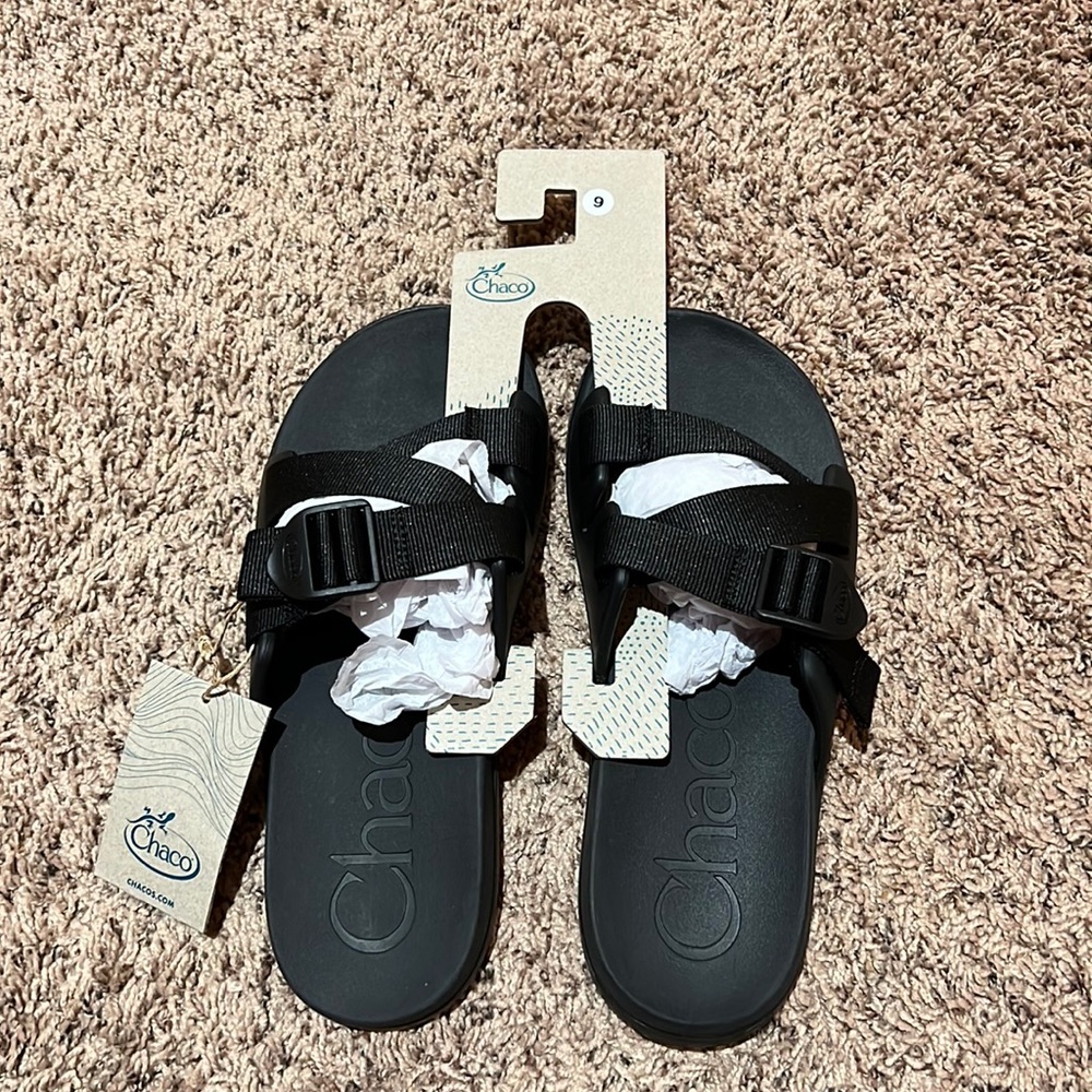 Chaco Chillos Slide Sandals - Women, size 9, black
